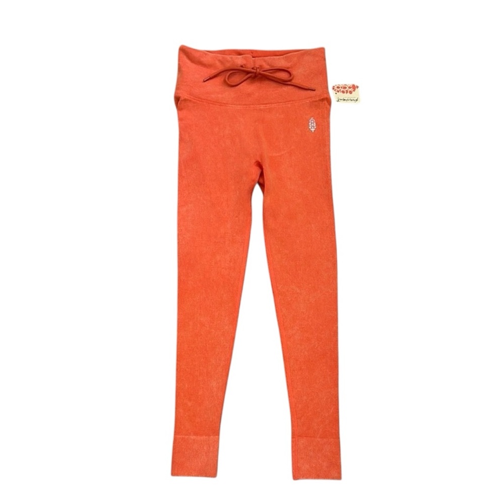 Free People Movement Washed Mandarin Red (Coral Orange) Leggings